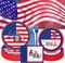 96-Piece Patriotic 4th of July Disposable Tableware Set - Star-Spangled Plates, Forks & Napkins with USA Flag Design for Independence Day BBQ, Pool Parties & Festive Celebrations